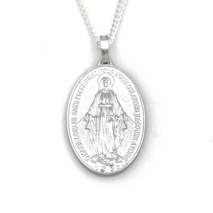 [800265] 목걸이 은 기적패  / 대 (45cm)